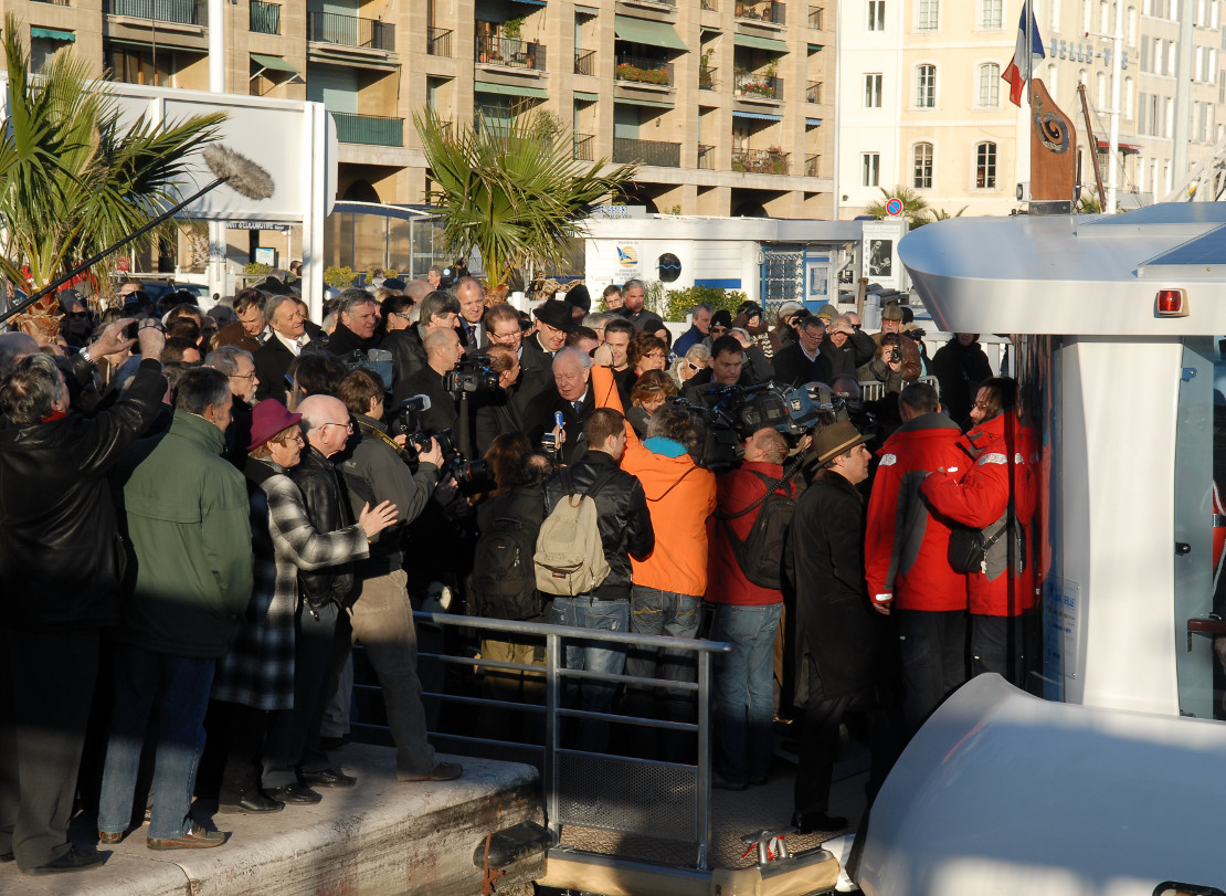 Ferry boat-inauguration ville de Marseille-Maire Gaudin