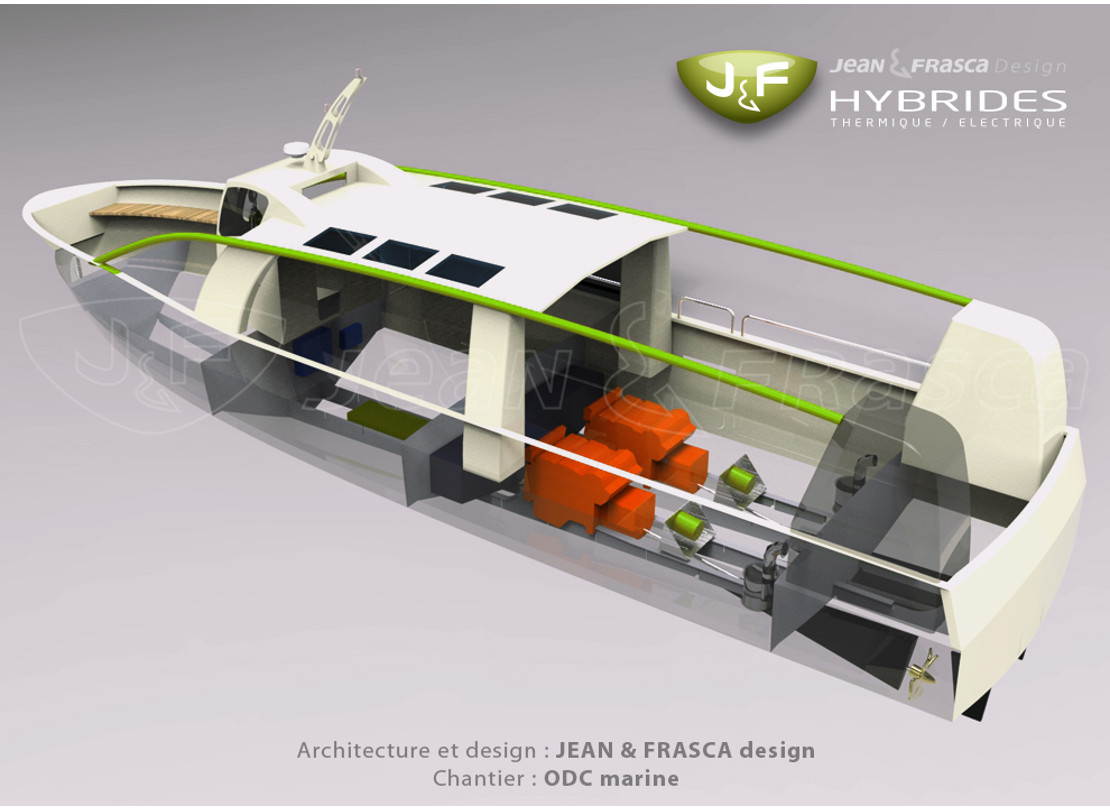 Girolata propulsion hybride diesel electrique