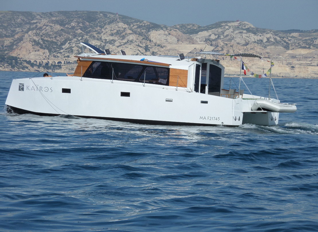 kairos catamaran trawler